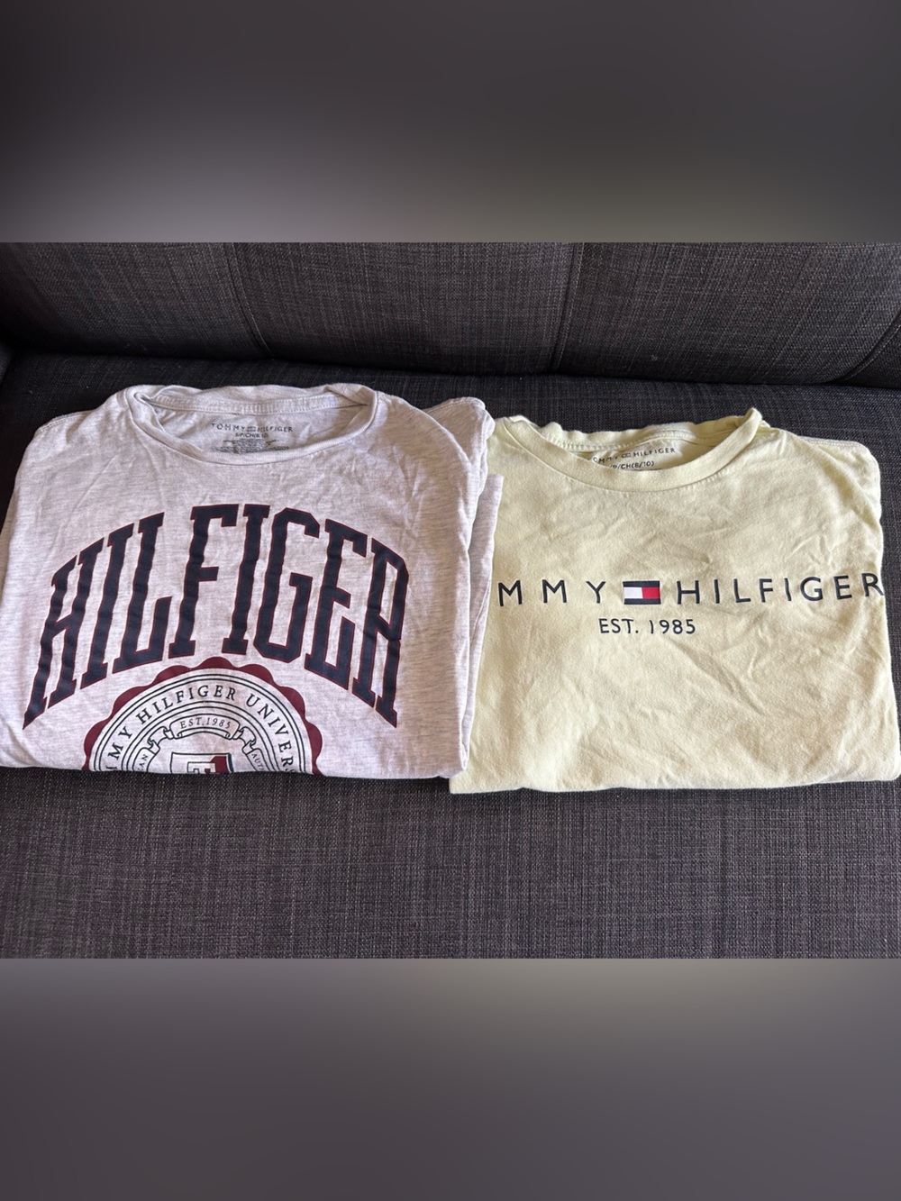 Tommy Hilfiger Kids Pale Yellow Logo Tee